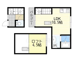 ハーミッツ・セル大桐【1階】の間取り