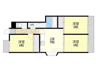 シャトー・レイクルイーズ【9階】の間取り