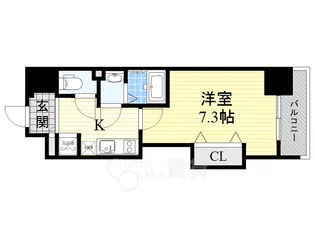 Luxe本町【9階】の間取り