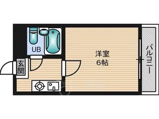ミフネセントラルベア東淀川【8階】の間取り