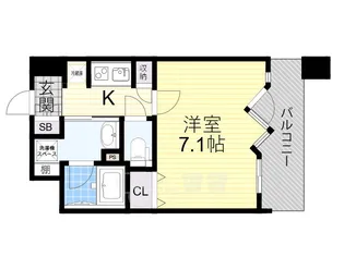 アーバンウェル茨木【3階】の間取り