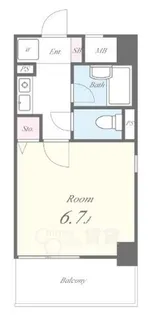 サンイースト江坂【4階】の間取り