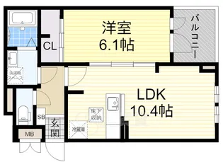 カーサフェリーチェ【1階】の間取り