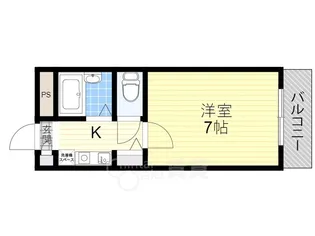 フローライト関大前【3階】の間取り