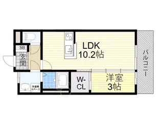 ORACION吹田【7階】の間取り