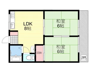 ハイツ上野台 B棟【2階】の間取り