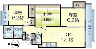 シャロームD【3階】の間取り