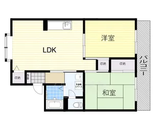 セジュール南茨木【2階】の間取り