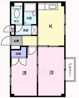 ハイツパル【1階】の間取り