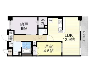 イニシオ山水【3階】の間取り