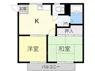 リバーハイツ B【1階】の間取り