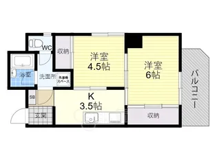 ダイアパレス本田【8階】の間取り