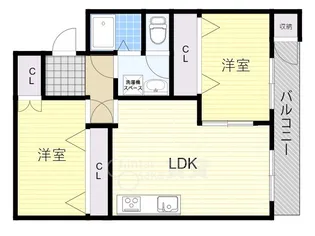 吹東マンション【3階】の間取り