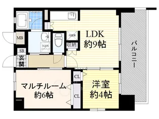 エステムプラザ京橋3リベルタ【10階】の間取り