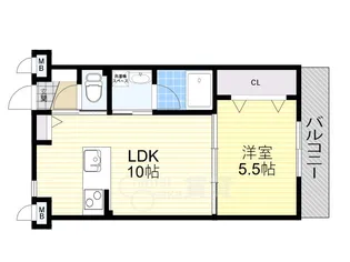 プレジール曽根【2階】の間取り