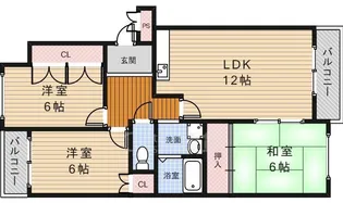 マンション阪本1【1階】の間取り