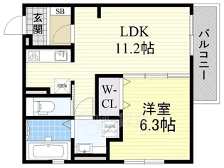 セジュール玉井【3階】の間取り
