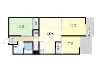 旭シックス【6階】の間取り