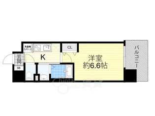 アドバンス大阪城東ブロード【6階】の間取り