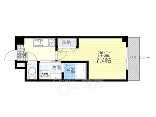 ジェンシア放出【2階】の間取り