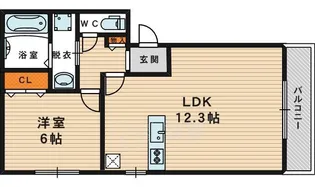 マンマ・ミーア【3階】の間取り