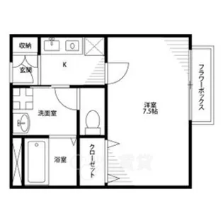 アンプルール茨木【2階】の間取り