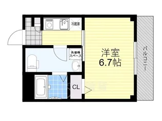 サンクラッソ茨木駅前【1階】の間取り