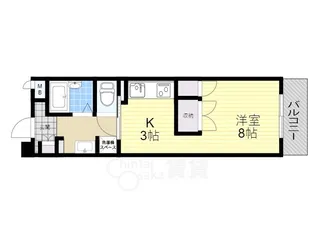 ビーバ江坂【3階】の間取り