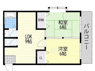 サンパティオ歌島【3階】の間取り