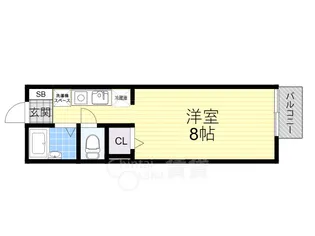 ソレーユ箕面【1階】の間取り