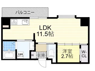 グランコート茨木永代町【5階】の間取り