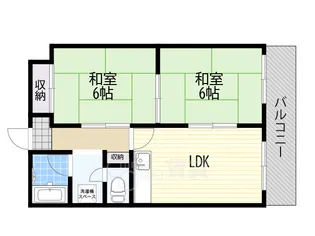大豊マンション【2階】の間取り