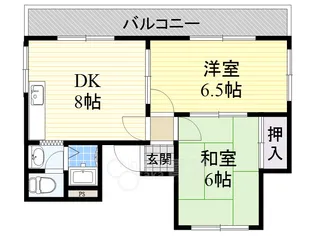 プレアール中桜塚【2階】の間取り