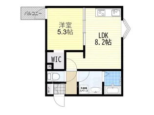 RITZ COURT池田【1階】の間取り