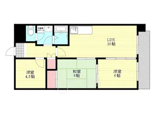 クレール辻堂【7階】の間取り