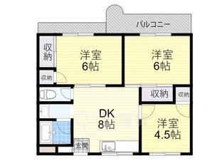 グロリア白川【2階】の間取り
