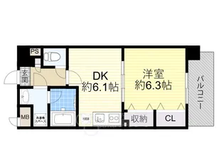 ベロ クオーレ三国【3階】の間取り