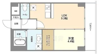 サイレンス服部【3階】の間取り