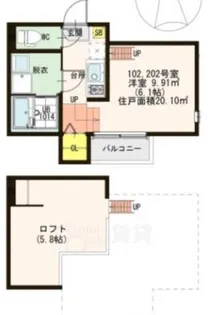クレール鶴見【2階】の間取り