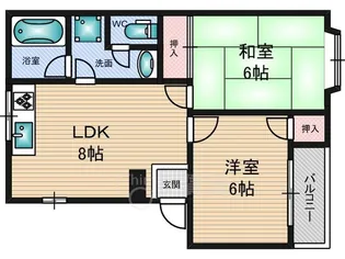 TNハイツ【2階】の間取り