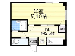オプス正雀【1階】の間取り