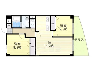 スプルースコート緑地【1階】の間取り