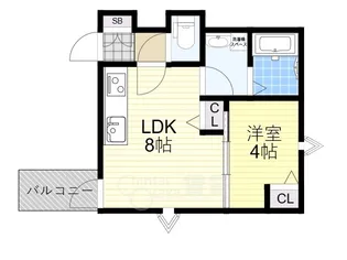 HGS服部天神【2階】の間取り