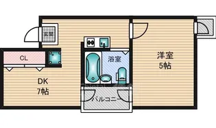 ラ・ペール一番館【9階】の間取り