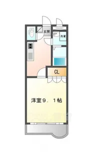 アシューレ彩都【3階】の間取り