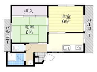 コーポシオン【1階】の間取り