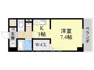 フローライト蛍池【9階】の間取り