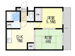 リーベンドハウス中桜塚【1階】の間取り