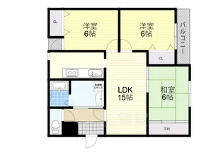 グランドール石橋【2階】の間取り