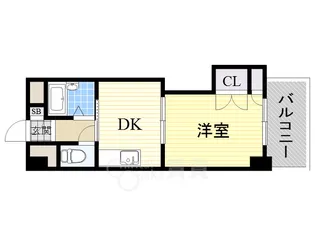 新大阪グランドハイツ北【3階】の間取り